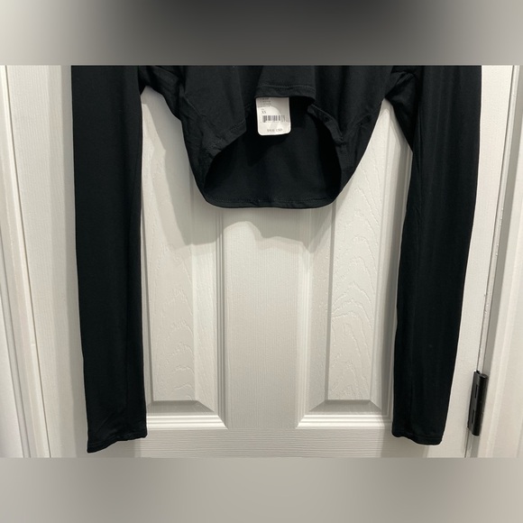 NWT Free People Beach Alia Crop Top Black Size XS Sexy Gothic NWT Y2K Style - Picture 9 of 10